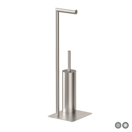 PIANTANA PORTA SCOPINO POSEIDON- Spazzolato cm 20 x h.64,2x18- METAF- pezzi 1