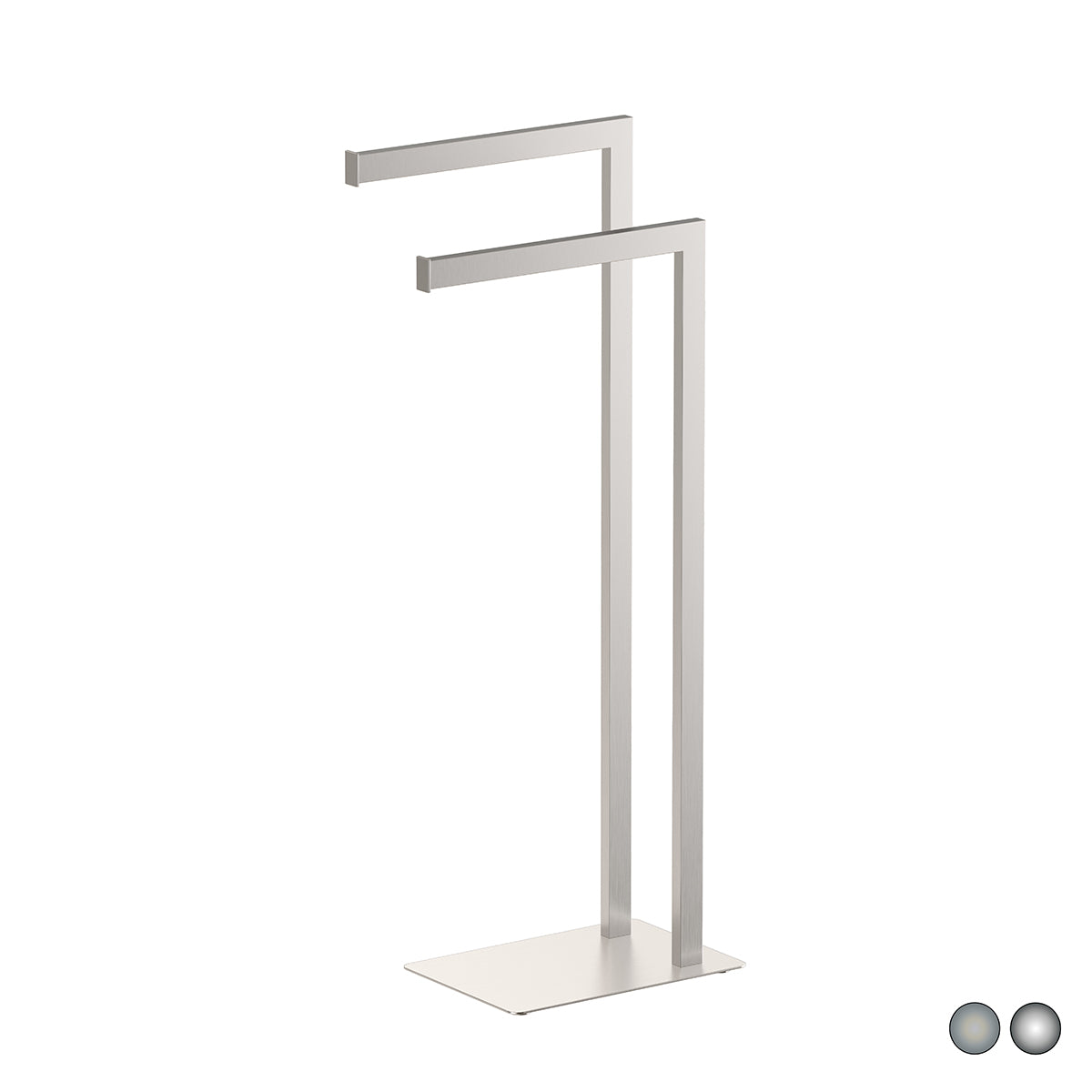 PIANTANA PORTA ASCIUGAMANI ZEUS- Cromo cm 18 x h. 77 x 33,5- METAF- pezzi 1