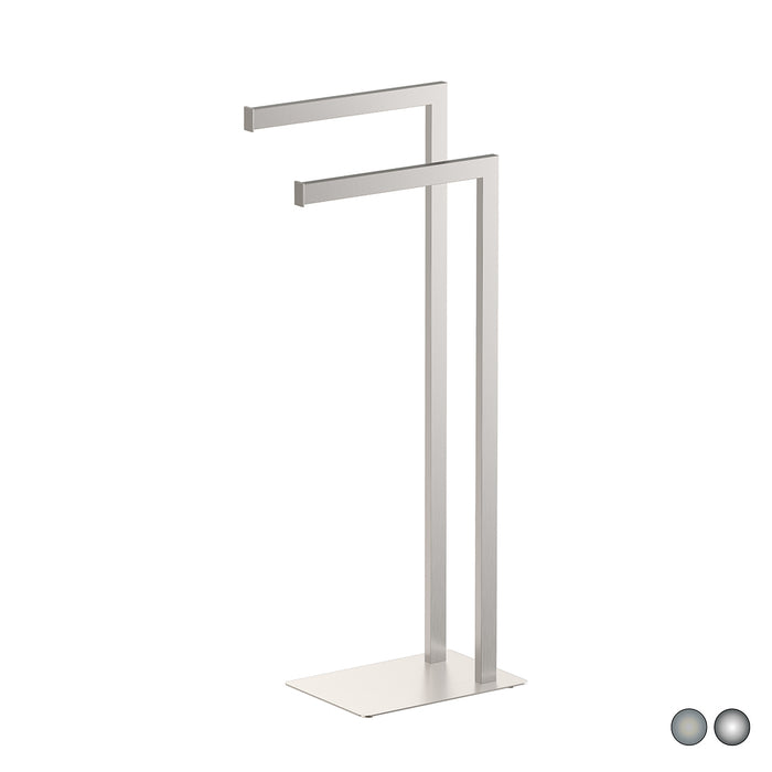 PIANTANA PORTA ASCIUGAMANI ZEUS- Spazzolato cm 18 x h. 77x33,5- METAF- pezzi 1