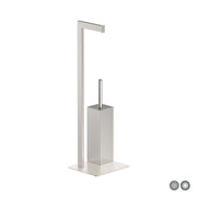 PIANTANA PORTA SCOPINO ZEUS- Cromo cm 20 x h. 64 x 18- METAF- pezzi 1