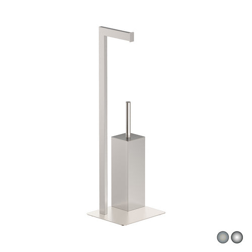 PIANTANA PORTA SCOPINO ZEUS- Cromo cm 20 x h. 64 x 18- METAF- pezzi 1
