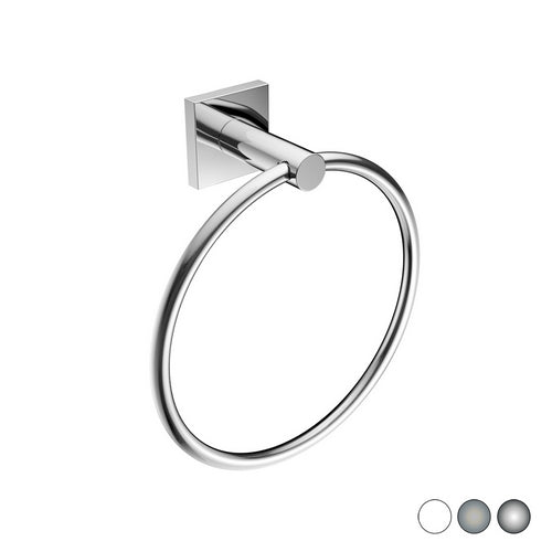 PORTA ASCIUGAMANI AD ANELLO MOD. HOTEL MAISON- Cromo cm 19 x h.21 x 7,4- METAF- pezzi 1