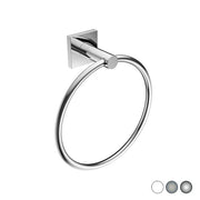 PORTA ASCIUGAMANI AD ANELLO MOD. HOTEL MAISON- Spazzolato cm 19 x h.21 x 7,4- METAF- pezzi 1