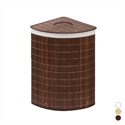 CESTO PORTABIANCHERIA ANGOLARE BALU'- Bianco- METAF- pezzi 1