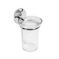 PORTA SPAZZOLINI MOD. BIRD- Cromo cm 8,2x h.13,3 x 11,0- METAF- pezzi 1