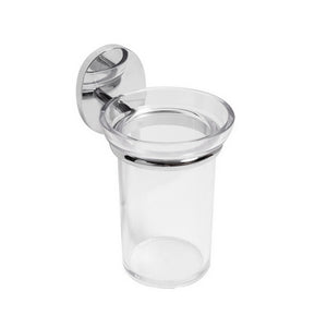 PORTA SPAZZOLINI MOD. BIRD- Cromo cm 8,2x h.13,3 x 11,0- METAF- pezzi 1