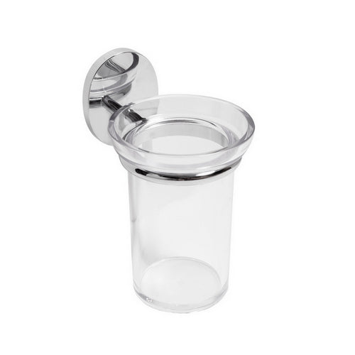 PORTA SPAZZOLINI MOD. BIRD- Cromo cm 8,2x h.13,3 x 11,0- METAF- pezzi 1