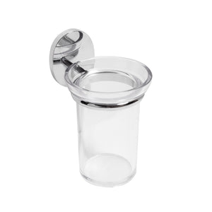 PORTA SPAZZOLINI MOD. BIRD- Cromo cm 8,2x h.13,3 x 11,0- METAF- pezzi 1