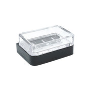PORTA SAPONE MOD. 25- Nero cm 12,5 x h. 5 x 10,2- METAF- pezzi 1