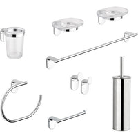 SET ACCESSORI BAGNO 8 PEZZI SERIE ZERO METAFORM- Cromo- METAF- pezzi 1