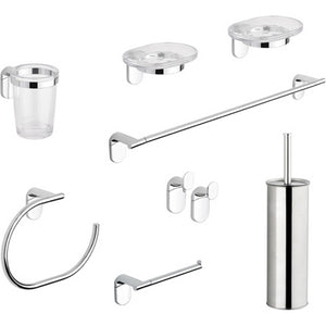 SET ACCESSORI BAGNO 8 PEZZI SERIE ZERO METAFORM- Cromo- METAF- pezzi 1