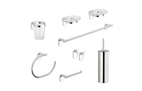 SET ACCESSORI BAGNO 8 PEZZI SERIE ZERO METAFORM- Cromo- METAF- pezzi 1