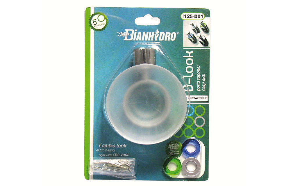 PORTA SAPONE SERIE D-LOOK- Cromo- METAF- pezzi 1