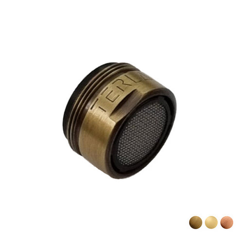 AERATORE IN OTTONE CON FILTRO MASCHIO 24X1- M 24x1 - Ramato- senza- pezzi 1