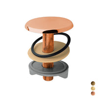 TAPPO COPRIFORO IN OTTONE- Ramato- PB- pezzi 1