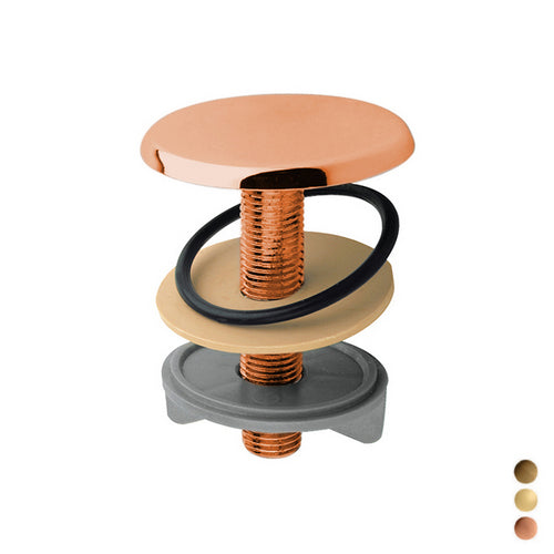 TAPPO COPRIFORO IN OTTONE- Ramato- PB- pezzi 1