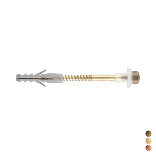 VITE FISSAGGIO PER VASO- L. 80 mm - Bronzata- PB- pezzi 1