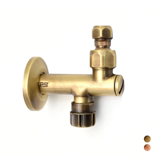 RUBINETTO SOTTOLAVABO CON FILTRO A SNODO 10 MM- 1/2 Bronzato- PB- pezzi 1