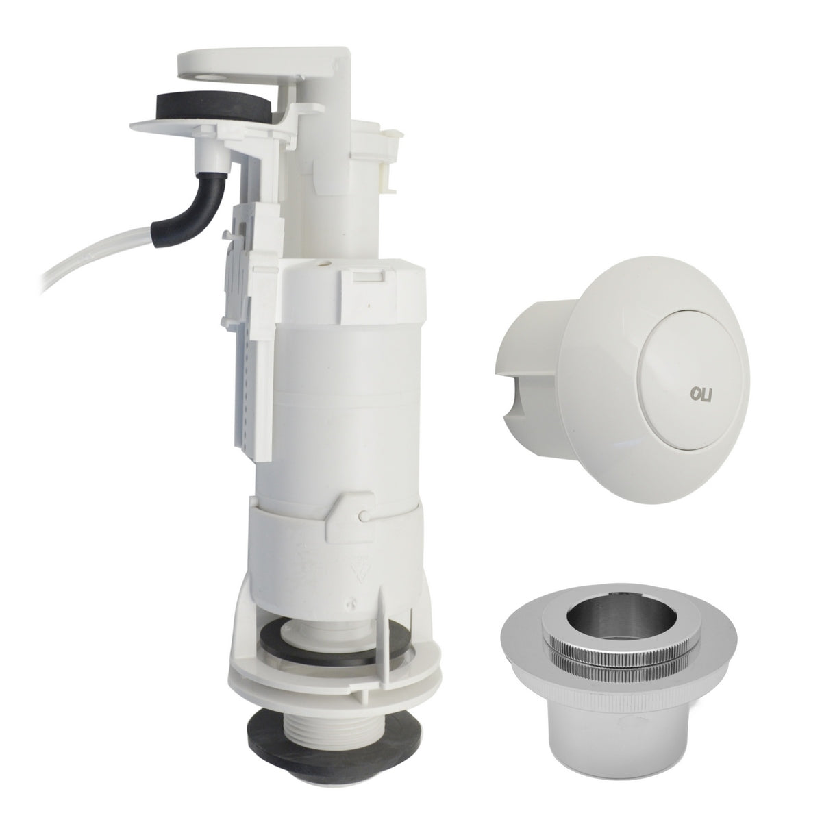 BATTERIA DI SCARICO PER CASSETTA ALTA OLI DELUXE CON PULSANTE- OLIVE- pezzi 1