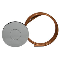 PULSANTE TONDO PER BATTERIA DIANFLEX E CATIS CON TUBO RAME- Cromo- DH- pezzi 1