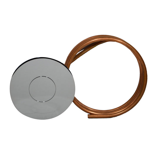 PULSANTE TONDO PER BATTERIA DIANFLEX E CATIS CON TUBO RAME- Cromo- DH- pezzi 1