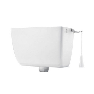 CASSETTA DI SCARICO IN PVC ALTA SENZA TUBO- Bianca- CR- pezzi 1