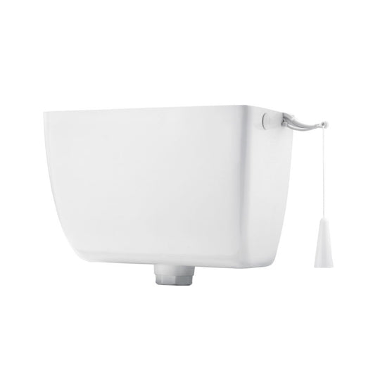 CASSETTA DI SCARICO IN PVC ALTA SENZA TUBO- Bianca- CR- pezzi 1