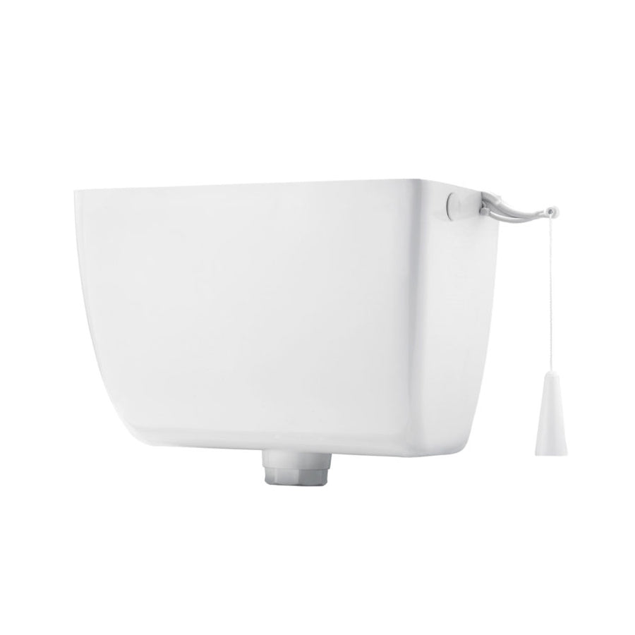 CASSETTA DI SCARICO IN PVC ALTA SENZA TUBO- Bianca- CR- pezzi 1