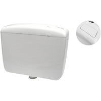 CASSETTA DI SCARICO PLUS 1 A ZAINO TASTO STOP- Bianca- CR- pezzi 1