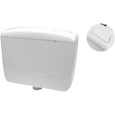 CASSETTA DI SCARICO PLUS 1 A ZAINO TASTO STOP- Bianca- CR- pezzi 1