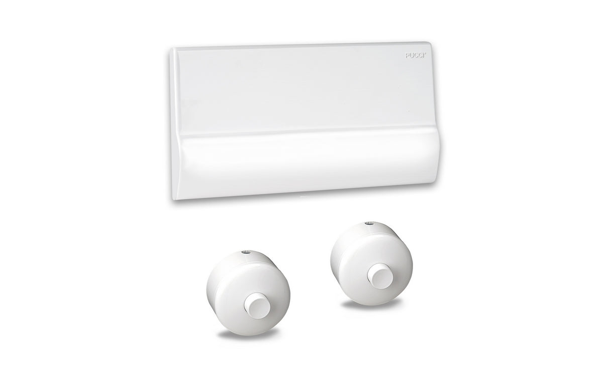 KIT PLACCA E PULSANTE PER CASS. INCASSO PUCCI RAME- Bianca- PUCCI- pezzi 1