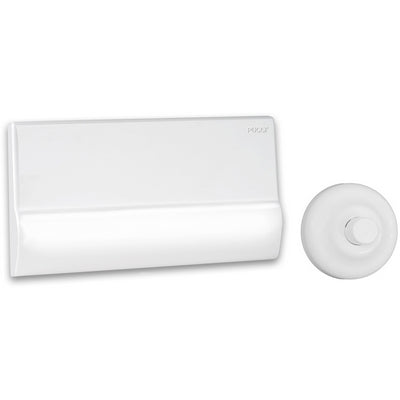 PLACCA CON  ROSONE + BOTTONE + PROLUNGA- Bianca- PUCCI- pezzi 1