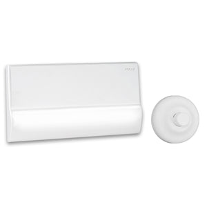 PLACCA CON  ROSONE + BOTTONE + PROLUNGA- Bianca- PUCCI- pezzi 1