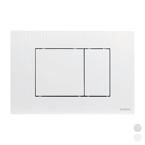 PLACCA DOPPIO SCARICO METIS- Cromo lucido- FLUID- pezzi 1