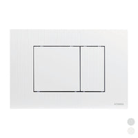 PLACCA DOPPIO SCARICO METIS- Cromo lucido- FLUID- pezzi 1