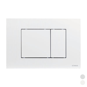 PLACCA DOPPIO SCARICO METIS- Cromo lucido- FLUID- pezzi 1