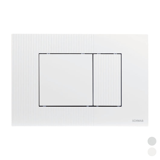 PLACCA DOPPIO SCARICO METIS- Cromo lucido- FLUID- pezzi 1