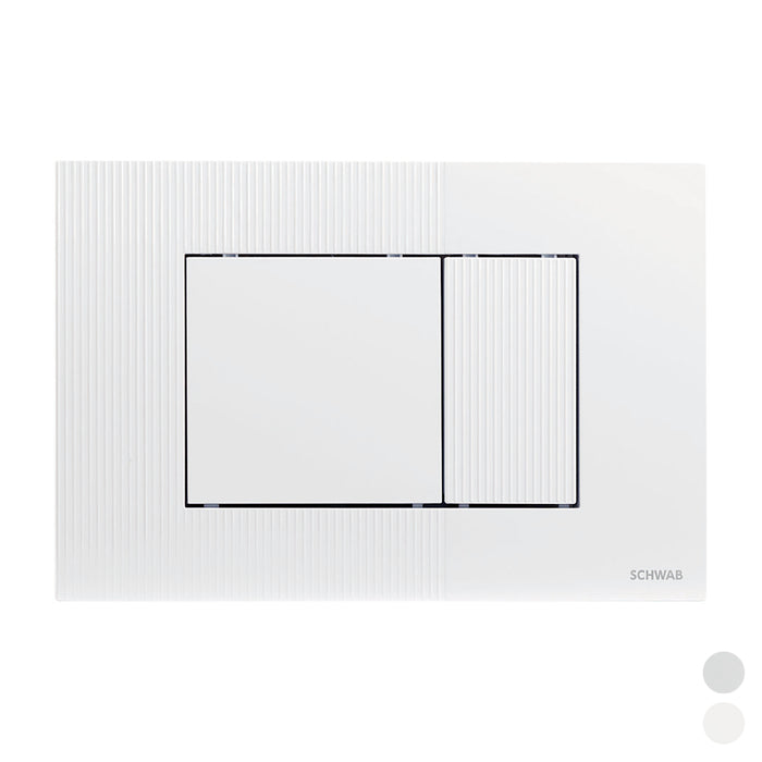 PLACCA DOPPIO SCARICO METIS- Cromo lucido- FLUID- pezzi 1