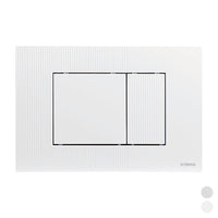 PLACCA DOPPIO SCARICO METIS- Bianca- FLUID- pezzi 1