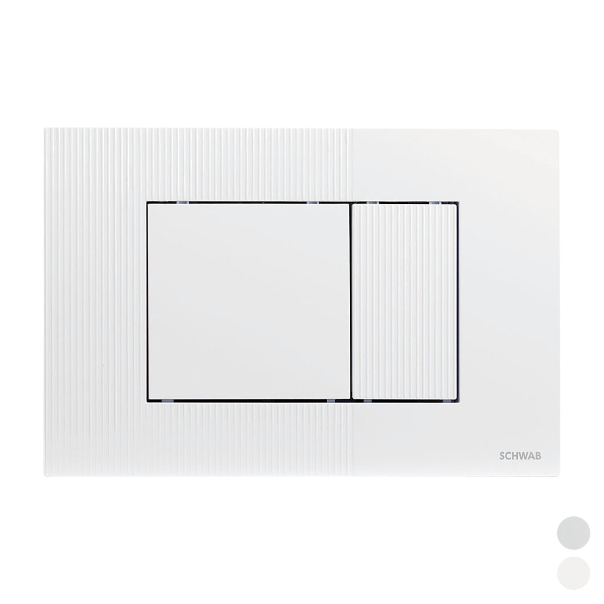 PLACCA DOPPIO SCARICO METIS- Bianca- FLUID- pezzi 1