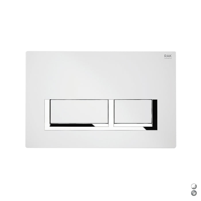 PLACCA DI COMANDO MOD. RETTANGOLARE PER CASSETTA RAK ECOFIX- Cromo - Matt Cromo- RAK- pezzi 1