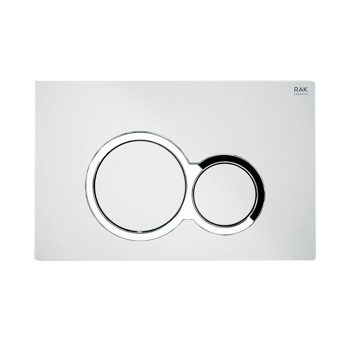 PLACCA DI COMANDO MOD. ROTONDA PER CASSETTA RAK ECOFIX- Cromo - Matt Cromo- RAK- pezzi 1