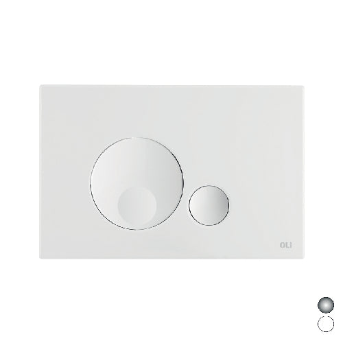 PLACCA DOPPIO SCARICO GLOBE- Bianca- OLIVE- pezzi 1