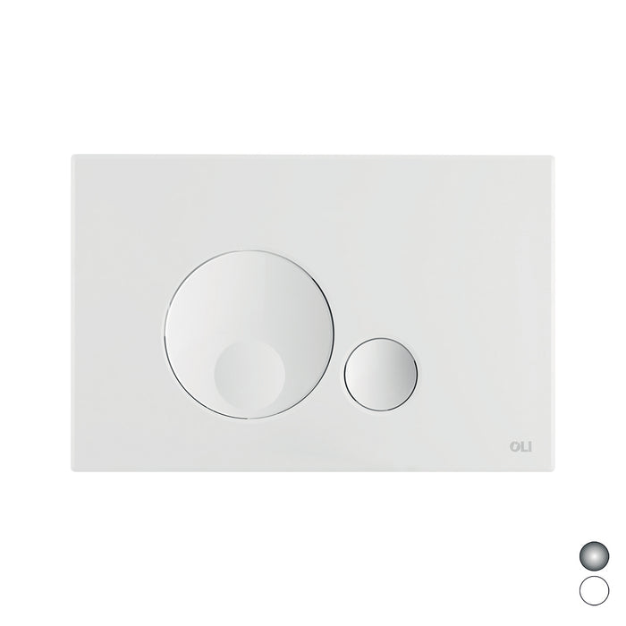 PLACCA DOPPIO SCARICO GLOBE- Bianca- OLIVE- pezzi 1