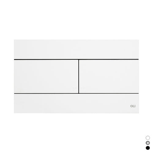 PLACCA SLIM DUAL- Cromo lucido- OLIVE- pezzi 1