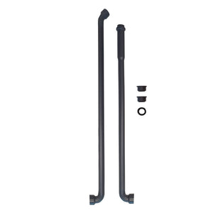 2 PZ TUBI DA INCASSO PER CASSETTA ALTA CON MORSETTI- D. int 26/32 Bicchiere D. 40- CR- pezzi 1