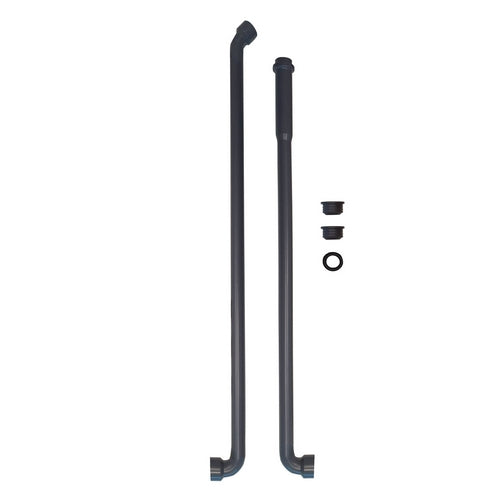 2 PZ TUBI DA INCASSO PER CASSETTA ALTA CON MORSETTI- D. int 26/32 Bicchiere D. 40- CR- pezzi 1