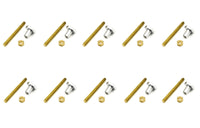 10 PZ GAMBETTI-DADINI-PASTIGLIE CROMATE- PUCCI- pezzi 1