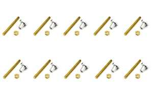 10 PZ GAMBETTI-DADINI-PASTIGLIE CROMATE- PUCCI- pezzi 1