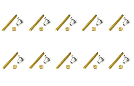 10 PZ GAMBETTI-DADINI-PASTIGLIE CROMATE- PUCCI- pezzi 1